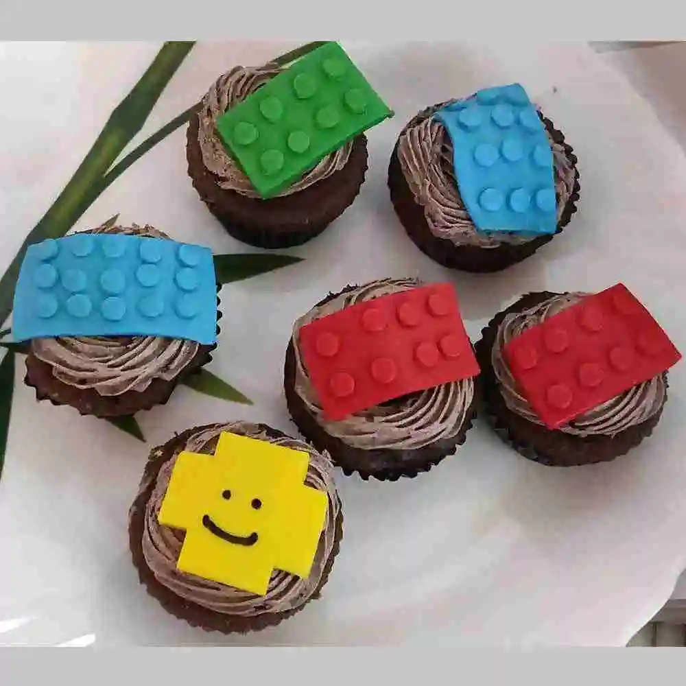 Lego Themed Cupcakes